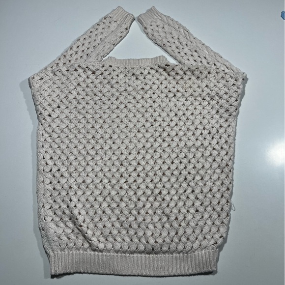 Cream olive & oak open knit sweater - Picture 2 of 3